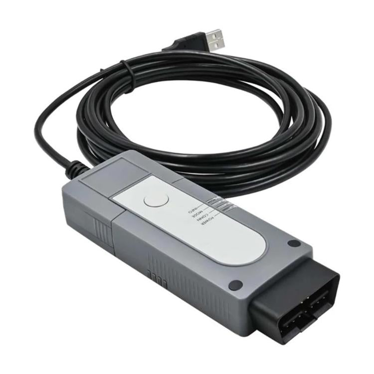 WiFi vehicle diagnostic interface module with OBD plug and bundled cable