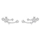 S925 Silver Needle Meteor Stacked Earrings, YIE340, YIE341