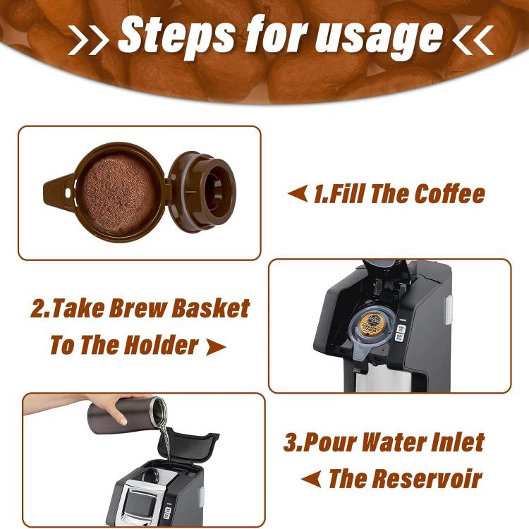 Replacement Brew Basket For Hamilton Beach FlexBrew Coffee Maker 49950C Reusable Ground Coffee Filter