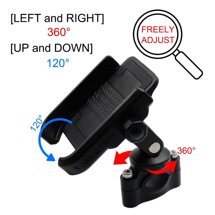 Bicycle Motorcycle Riding Navigation Aluminum Alloy Rotating Phone Holder