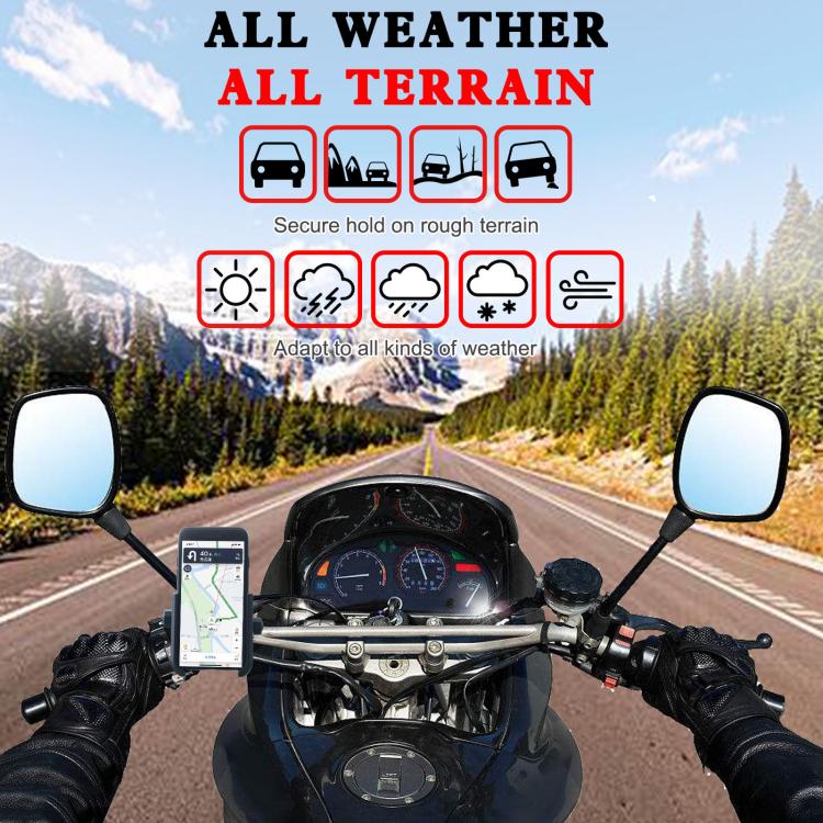 Bicycle Motorcycle Riding Navigation Aluminum Alloy Rotating Phone Holder
