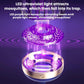 Mosquito killer lamp with purple UV LED attractor ring and glowing light tubes