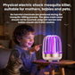 Mosquito killer lamp emitting purple UV light, small tabletop design