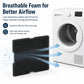 Black foam dryer filter pad for improved airflow