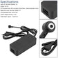 Electric scooter charger with black power brick and DC output port, with cable