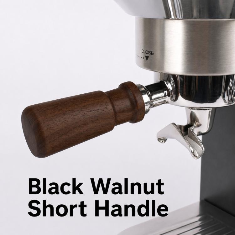 Walnut Wooden Handle Replacement Compatible with M10 Espresso Portafilters
