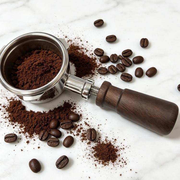 Walnut Wooden Handle Replacement Compatible with M10 Espresso Portafilters