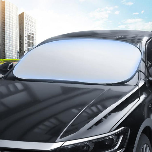 Silver Coated Car Front Windshield Sunshade Vehicle Heat Insulation Sun Shield, 140 x 80cm