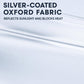 Silver Coated Car Front Windshield Sunshade Vehicle Heat Insulation Sun Shield, 140 x 80cm