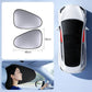 Car window sunshade set, two grey hex-pattern panels with black trim, 48x36cm each