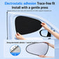 Car window sunshade curtains, black electrostatic panels for front seats, 1 pair