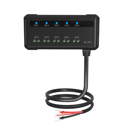 12V Universal Car Motorcycle Fuse Box Relay Kit With Quick Connector, 5-channel