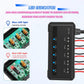 12V Universal Car Motorcycle Fuse Box Relay Kit With Quick Connector, 5-channel