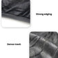 Close-up of dense gray mosquito mesh fabric with strong edging for a car sunshade