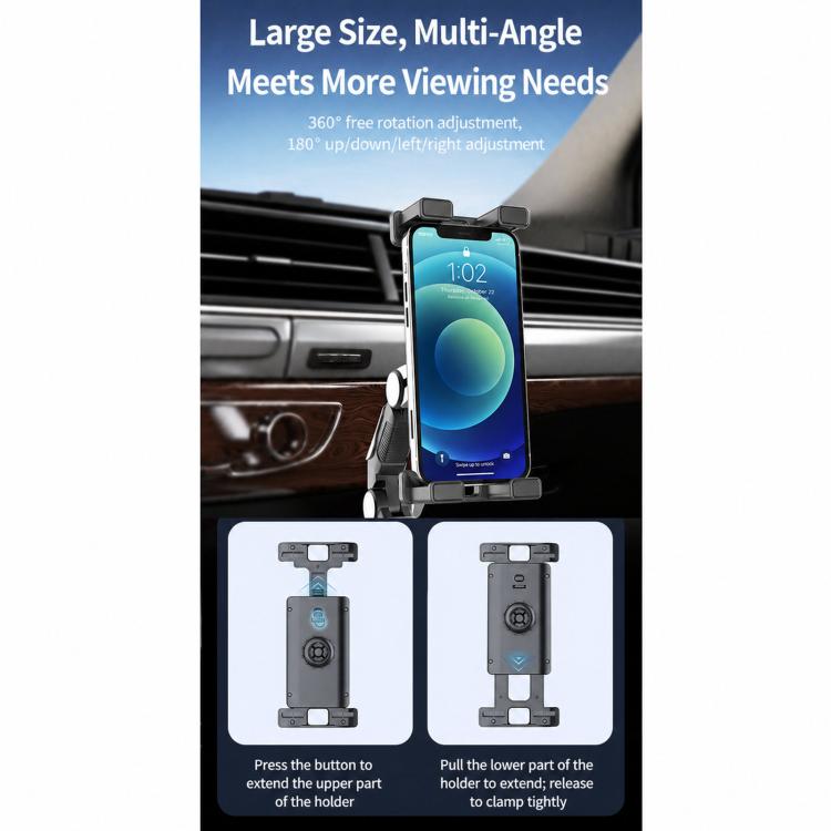 Car Center Console Cup Holder Navigation Phone/Tablet Holder, S258