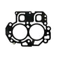 Cylinder gasket with two large round openings and small bolt holes, black