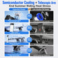 Car phone cooler mount with semiconductor cooling and vacuum suction cup base