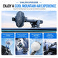 Car phone cooler mount with dual-core cooling, dual-fan exhaust, and vacuum suction cup