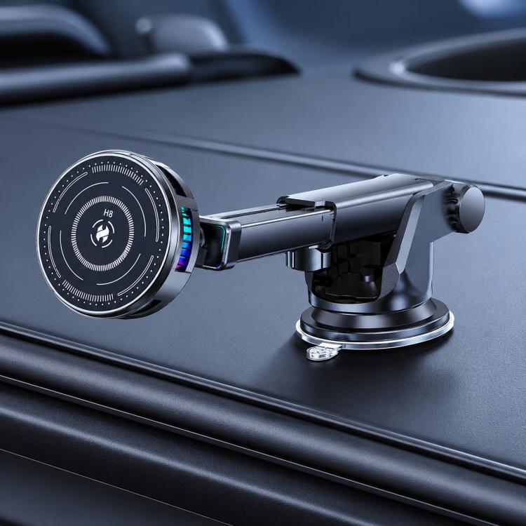 Magnetic phone cooler fan on a suction mount stand with adjustable arm