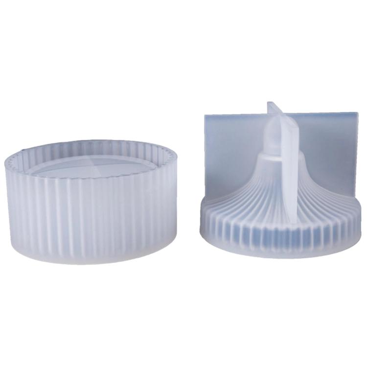 Round Striped Storage Box Silicone Mold DIY Epoxy Resin Organizer Mold