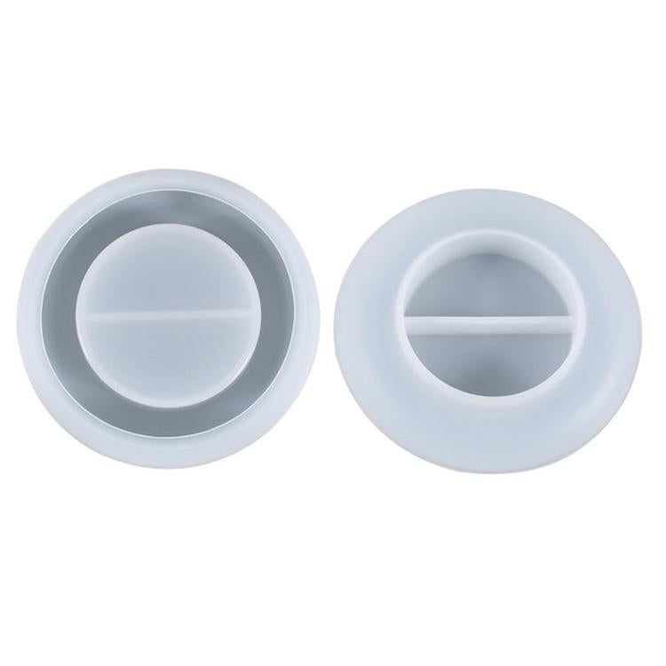 DIY Round Candle Holder Silicone Mold Resin Casting Mold For Tealight Holders, Candle Holder