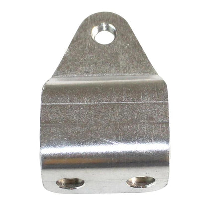 Metal outboard motor hanger bracket with two side slots and mounting holes