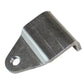 Metal outboard motor hanger bracket with threaded mounting hole and side notch