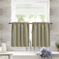 Single Rod Pocket Cafe Curtains Thick High Density Short Tier Window Treatment for Kitchen Bedroom, 40x60cm, 76x60cm, 76x92cm, 106x91cm, 132x46cm