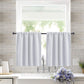 Single Rod Pocket Cafe Curtains Thick High Density Short Tier Window Treatment for Kitchen Bedroom, 40x60cm, 76x60cm, 76x92cm, 106x91cm, 132x46cm