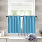 Single Rod Pocket Cafe Curtains Thick High Density Short Tier Window Treatment for Kitchen Bedroom, 40x60cm, 76x60cm, 76x92cm, 106x91cm, 132x46cm