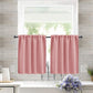 Single Rod Pocket Cafe Curtains Thick High Density Short Tier Window Treatment for Kitchen Bedroom, 40x60cm, 76x60cm, 76x92cm, 106x91cm, 132x46cm