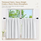 Single Rod Pocket Cafe Curtains Thick High Density Short Tier Window Treatment for Kitchen Bedroom, 40x60cm, 76x60cm, 76x92cm, 106x91cm, 132x46cm