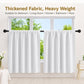Single Rod Pocket Cafe Curtains Thick High Density Short Tier Window Treatment for Kitchen Bedroom, 40x60cm, 76x60cm, 76x92cm, 106x91cm, 132x46cm