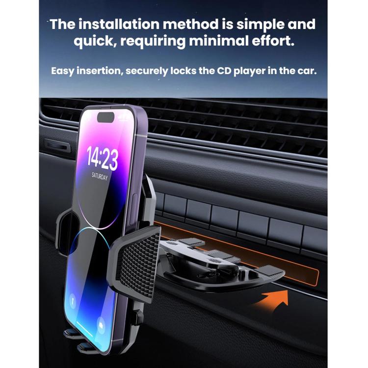 Car CD Slot Rotatable Phone Navigation Holder, Car CD Slot