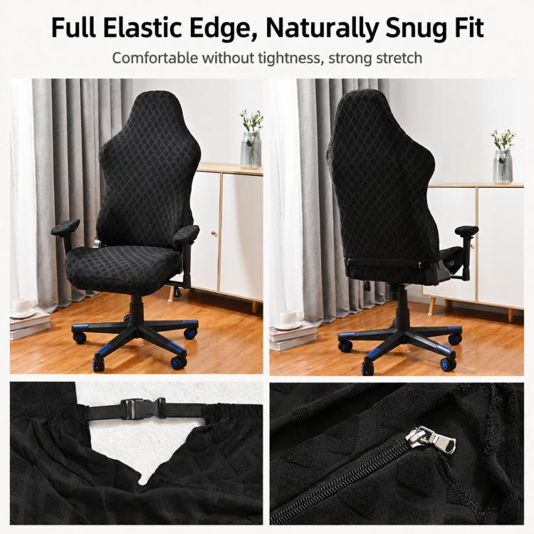 Stretch Gaming Chair Cover Diamond Computer Office Chair Slipcover