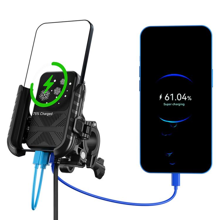 Motorcycle Semiconductor Cooling Mobile Phone Live Streaming Heat Sink Bracket, Handlebars