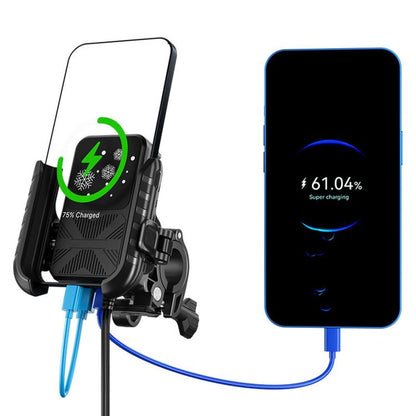 Motorcycle Semiconductor Cooling Mobile Phone Live Streaming Heat Sink Bracket, Handlebars