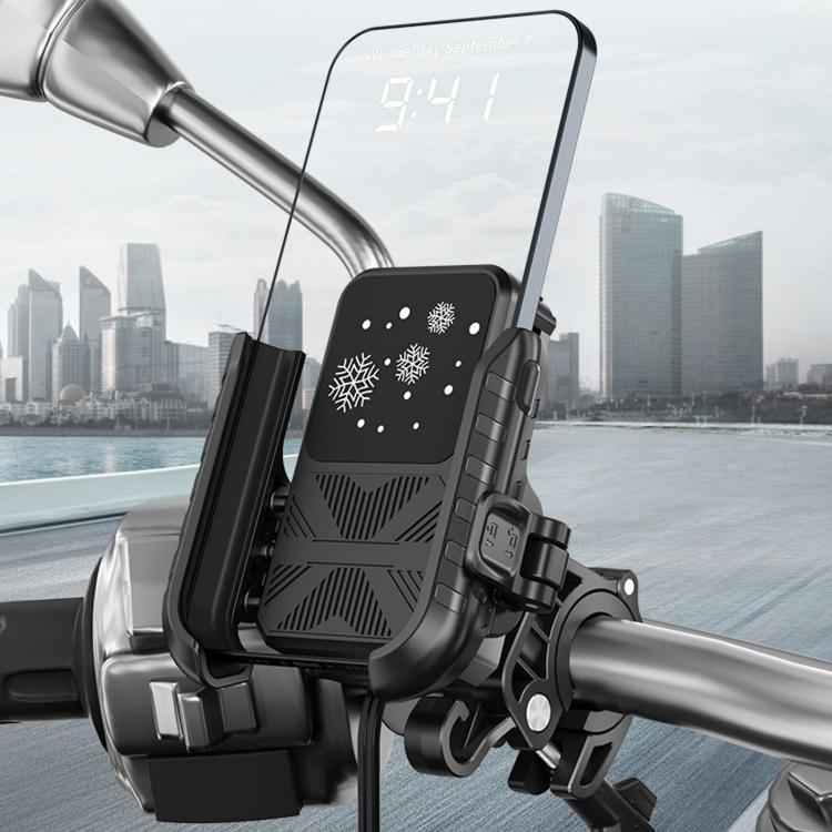 Motorcycle Semiconductor Cooling Mobile Phone Live Streaming Heat Sink Bracket, Handlebars