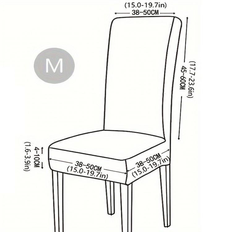 Stretch Dining Chair Covers Thick Jacquard Braided Fabric Slipcovers