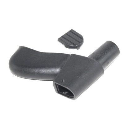 Yamaha outboard shift handle gear shifter, dark plastic with ridged thumb pad