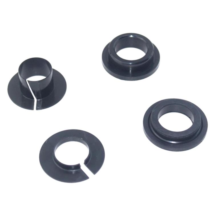 Dark blue throttle bushing pieces with center hole for outboard motor