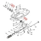 Outboard motor exploded diagram highlighting throttle bushing near handle assembly