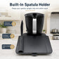Protective screen cover for Thermomix TM7 with built-in spatula holder slot, dark gray