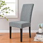 Stretch Dining Chair Cover Rhombus High Back Kitchen Chair Slipcover, M 45-60cm Height, L 60-70cm Height
