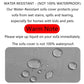 Black water-resistant recliner sofa cover fabric with water droplet pattern