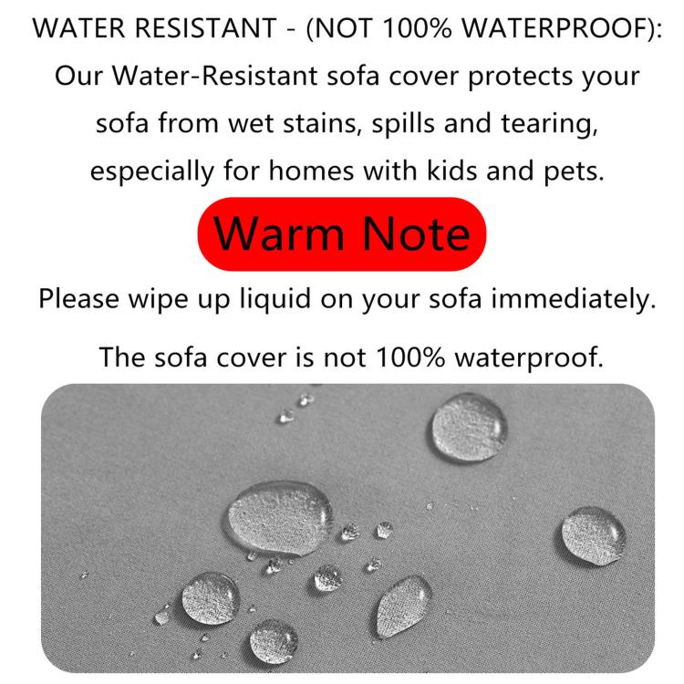 Black water-resistant recliner sofa cover fabric with water droplet pattern