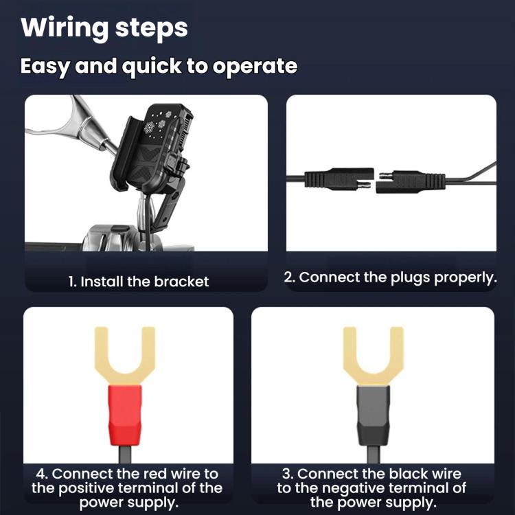 Motorcycle Semiconductor Cooling Heat Dissipation Phone Holder, Mirror Base