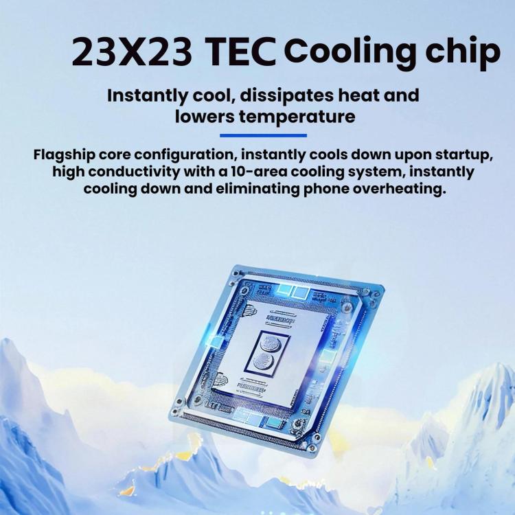 Motorcycle Semiconductor Cooling Heat Dissipation Phone Holder, Mirror Base