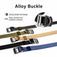 Men's nylon web belt set with zinc alloy D-ring buckles, multiple color straps