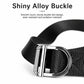 Men's black nylon web belt with shiny zinc alloy D-ring buckle